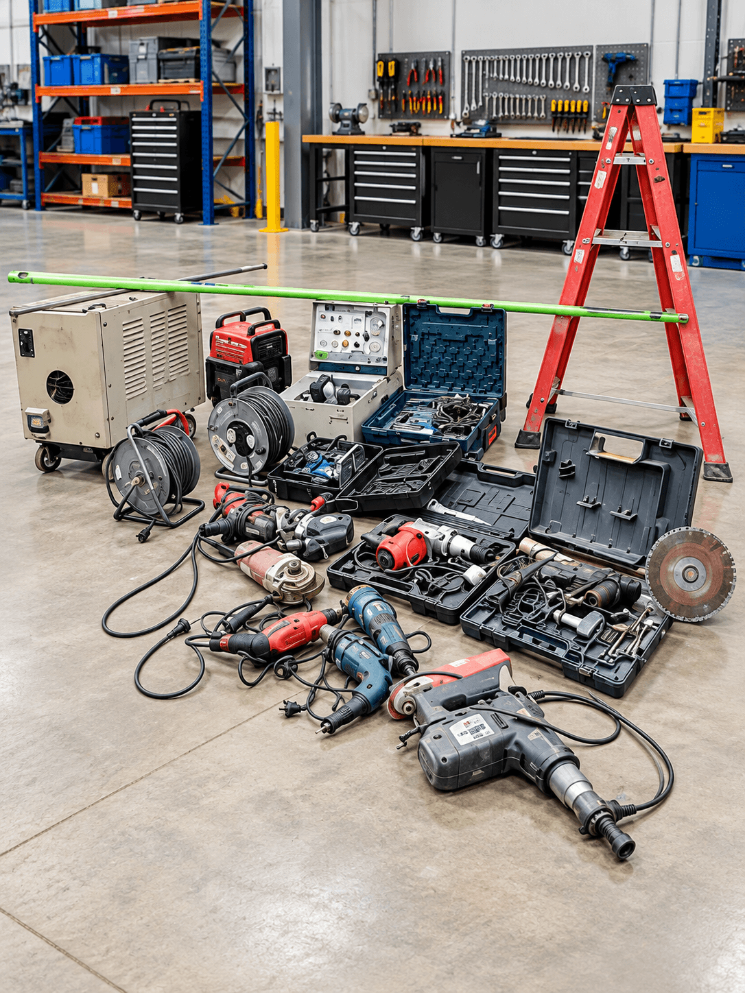 Workshop tools and fabrication equipment