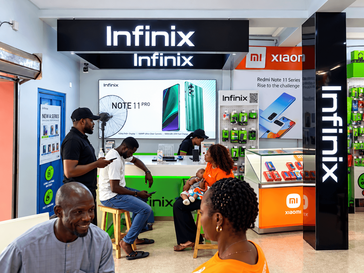 Infinix retail store branding