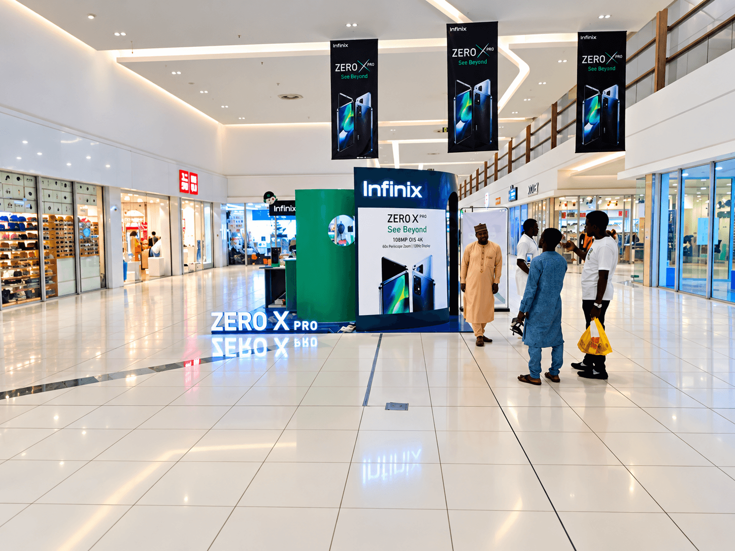 Infinix Zero X branded display installation, alternate view