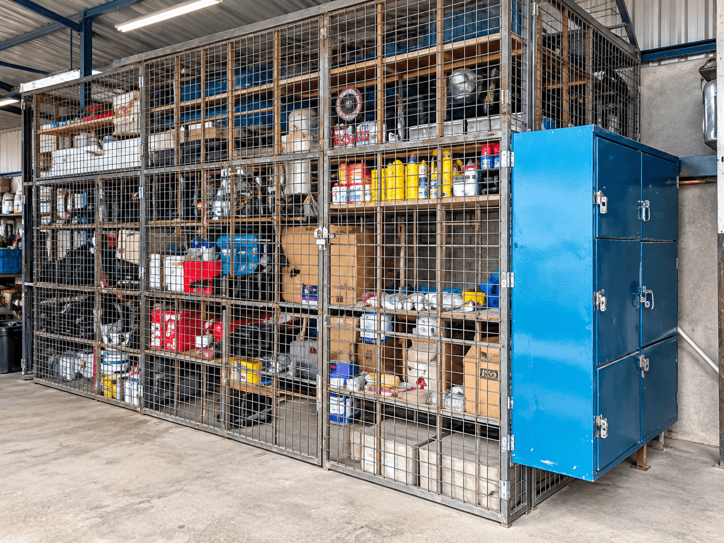 Workshop and materials storage