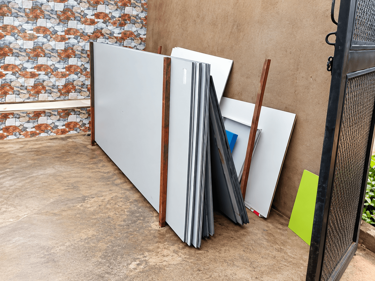 Workshop and materials storage